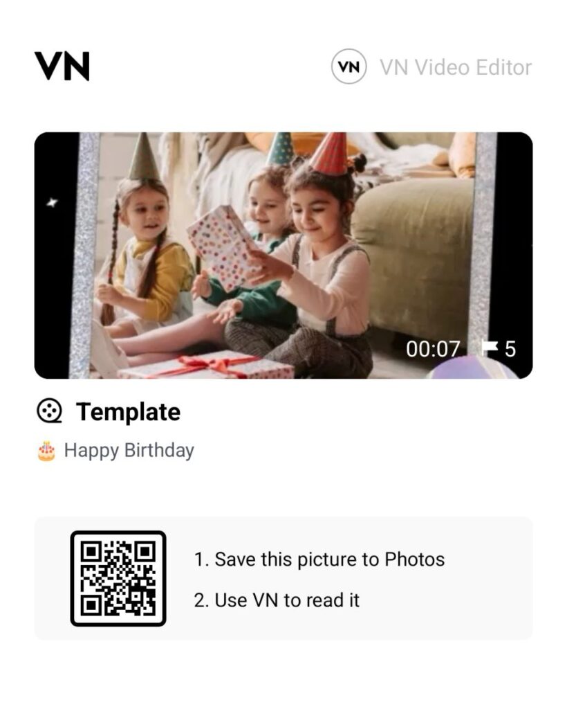 happy birthday vn template scanner code